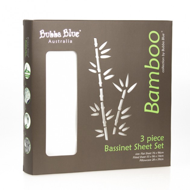 Bubba Blue Bamboo Sheet Set - Bassinet