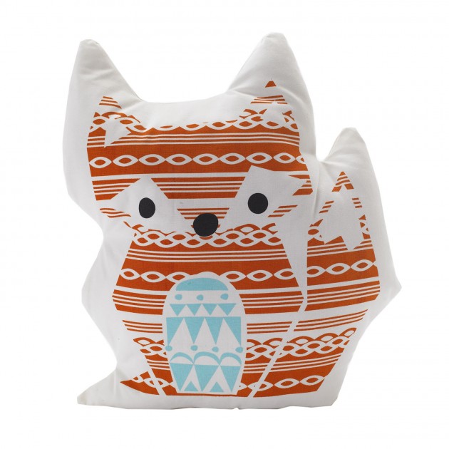 Living Textiles Character Cushion - Fox/Woods