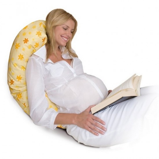 Theraline Maternity & Nursing Pillow - Yellow Flowers