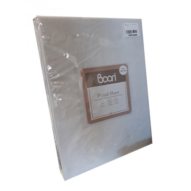 Boori Oval Cot Fitted Sheet (121 x 69cm)