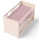 Bubba Blue Bamboo Jersey Cot Fitted Sheet - Smokey Pink Safari