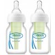 Dr Browns Narrow Neck Feeding Bottle 60ml 2pk - Preemie Teat
