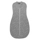 Living Textiles Zip Up Swaddle 0.2TOG 0-3 Months - Grey Stars