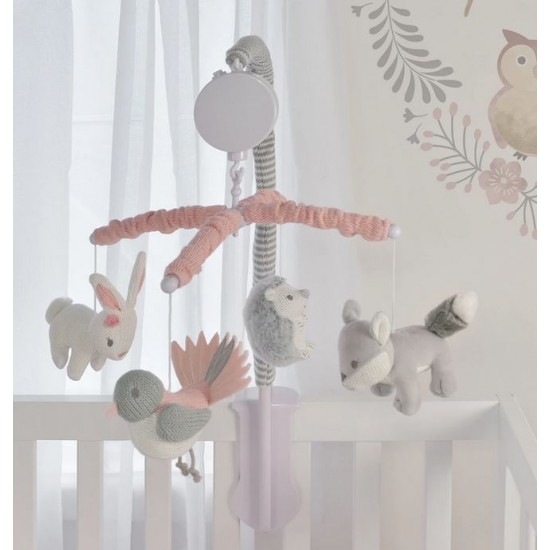 Lolli Living Musical Cot Mobile - Forest Friends