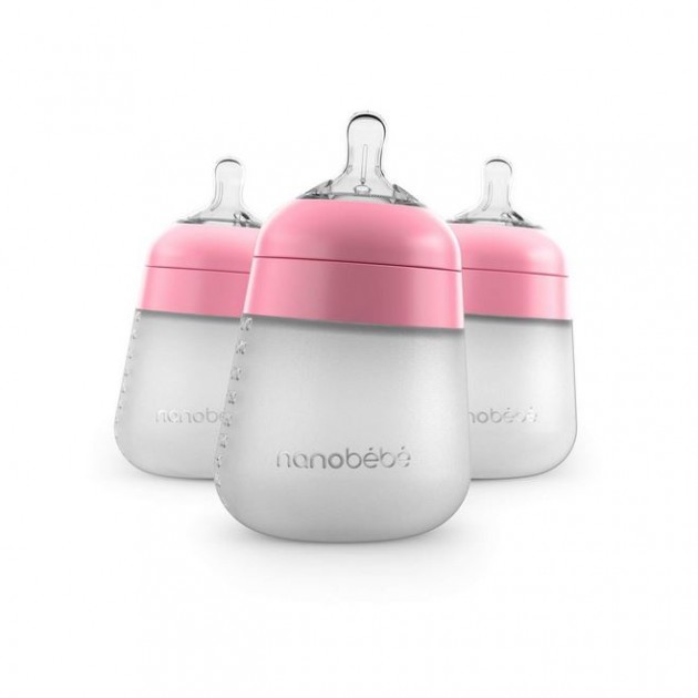 Nanobebe Flexy Silicone Baby Bottle - 3 Pack