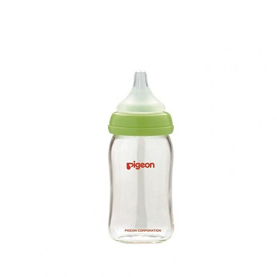 Pigeon Softouch Peristaltic Glass 240ml Bottle