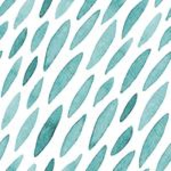 Outlook Watercolour Collection Head Hugger - Teal Drops