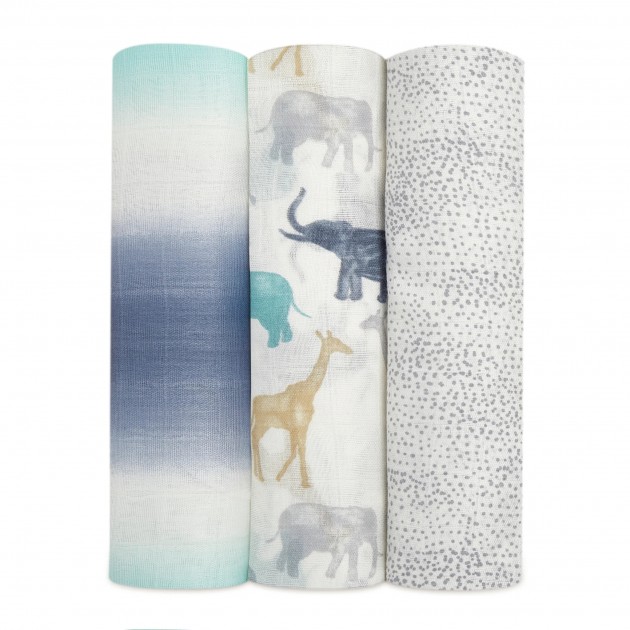 Aden + Anais Expedition 3-pack silky soft swaddles