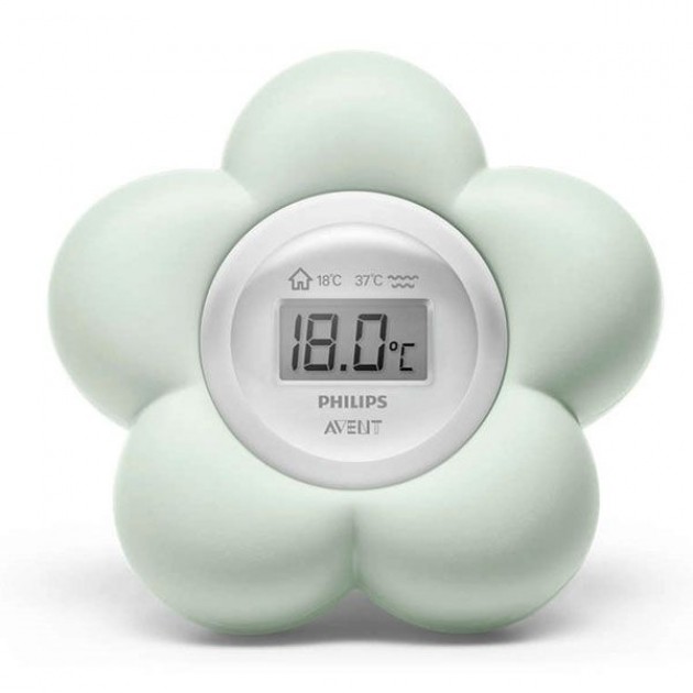 Avent Room & Bath Thermometer Green