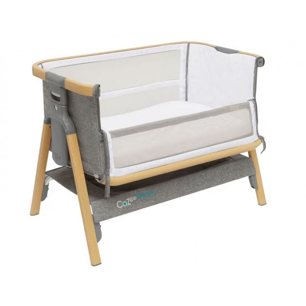 Il Tutto CoZee Breeze Plus Co-sleeping Bassinet with Rocking Legs in Oak Charcoal