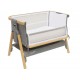 Il Tutto CoZee Breeze Plus Co-sleeping Bassinet with Rocking Legs in Oak Charcoal