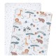 Lolli Living Day At The Zoo Bedside Sleeper Fitted Sheet 2pk