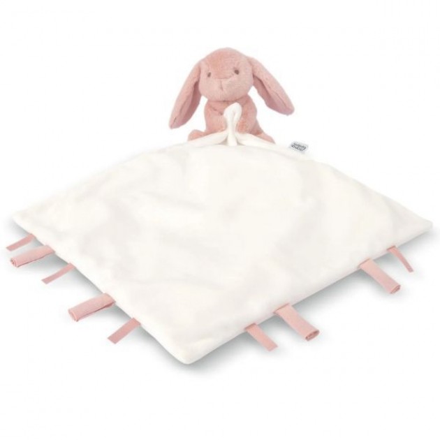 Mamas & Papas Welcome To The World Pink Bunny Baby Comforter