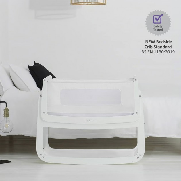 SnuzPod4 Co Sleeping Bedside Bassinet - White
