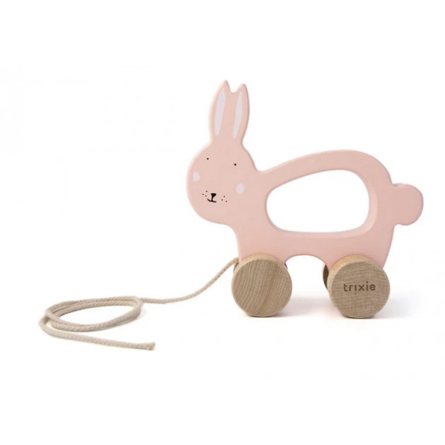 Trixie Wooden Pull Along Toy - Mrs Rabbit