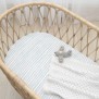 Living Textiles Bassinet Fitted Sheets 2pk Up Up & Away &Stripes