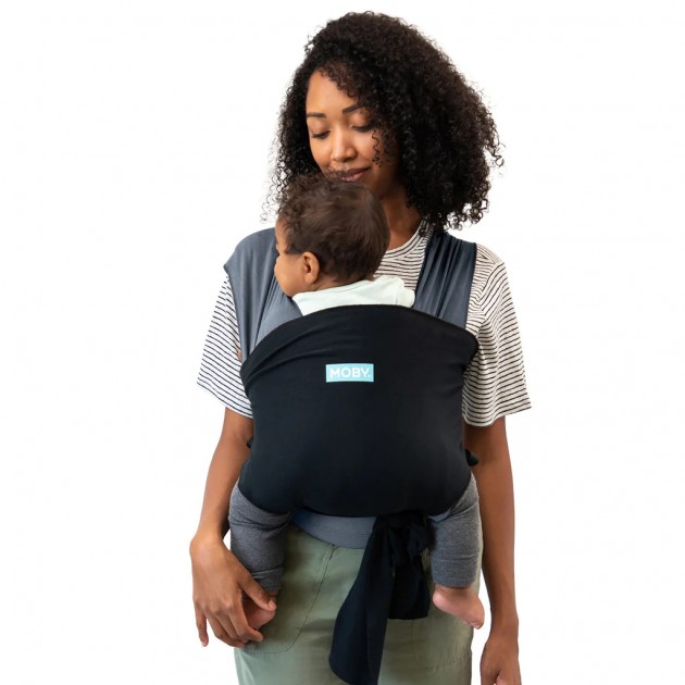 MOBY Easy Wrap Carrier - Charcoal/Black