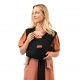 MOBY Easy Wrap Carrier - Black Eyelet